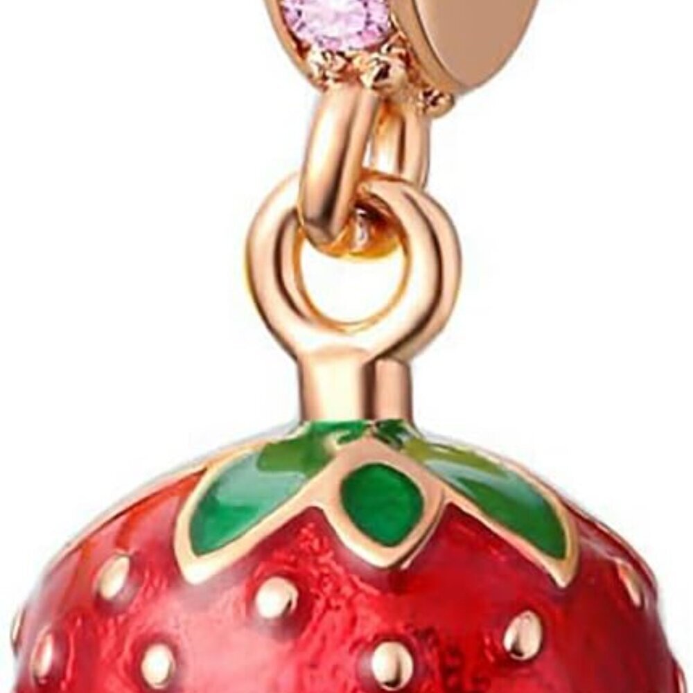 Charm for Bracelets and Necklaces, Heart Animals 925 Sterling Silver Bead Celest